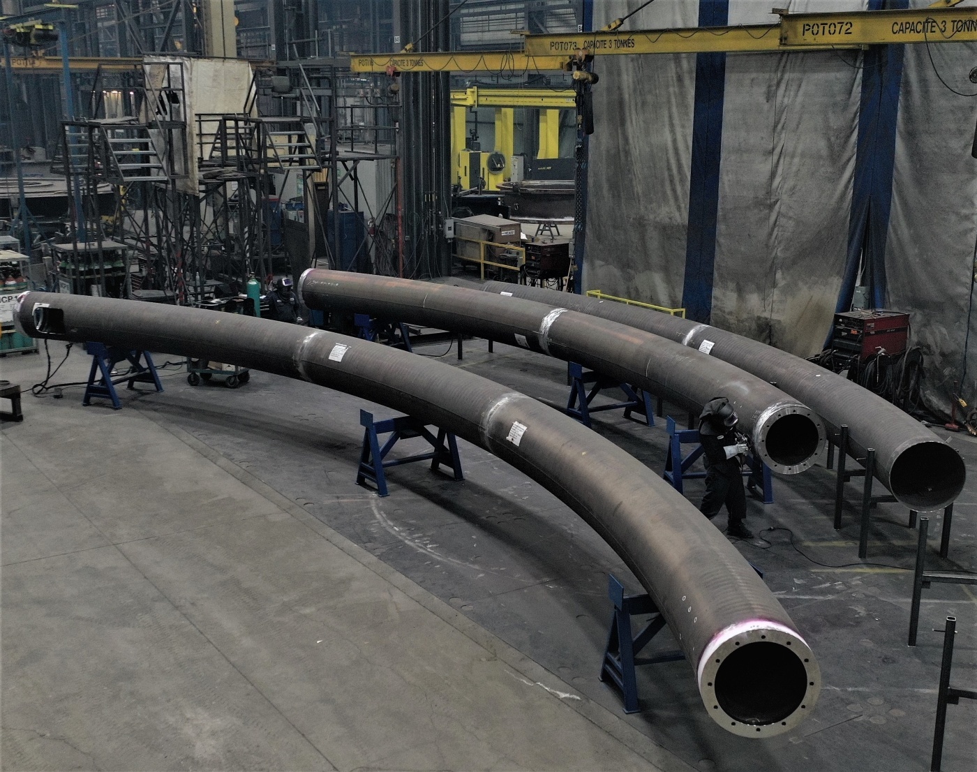 Marmen Welcon fabrique des tours éoliennes offshore et pièces de transitions